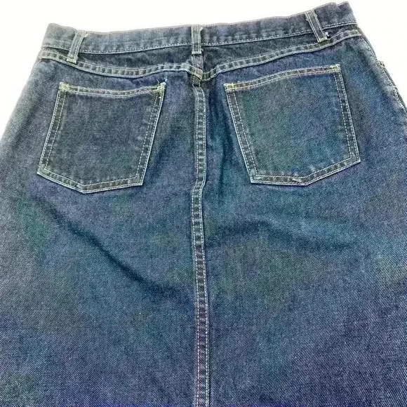 Marc Jacobs jean skirt women blue medium denim straight pencil pockets size 6 - Picture 5 of 8